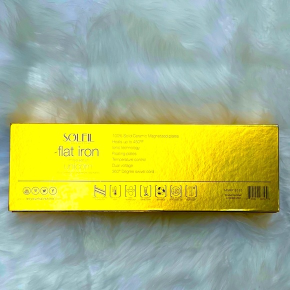 NEW‼️LAST 1‼️Soleil Hair straightener unicorn ceramic soleil ceramic Flat Iron - Picture 4 of 6